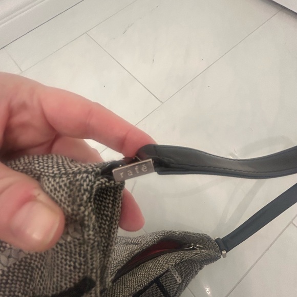 Rafe Y2K Tweed Plaid Sequin Hobo Shoulder Bag - Picture 4 of 7